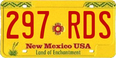NM license plate 297RDS