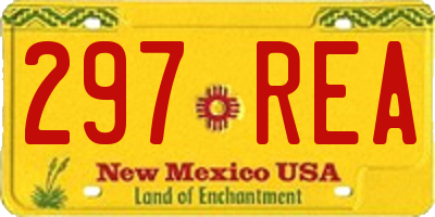 NM license plate 297REA