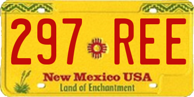 NM license plate 297REE