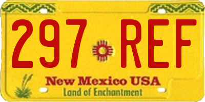 NM license plate 297REF