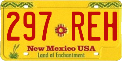 NM license plate 297REH