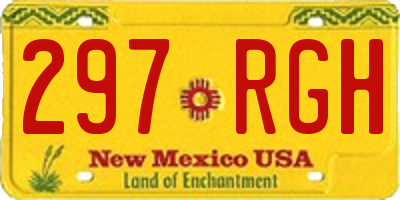 NM license plate 297RGH