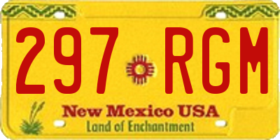 NM license plate 297RGM