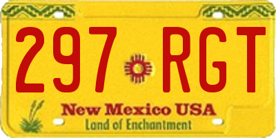 NM license plate 297RGT
