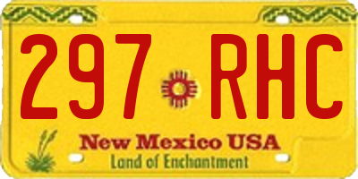 NM license plate 297RHC