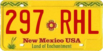 NM license plate 297RHL
