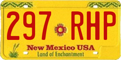 NM license plate 297RHP