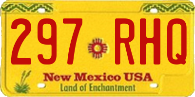 NM license plate 297RHQ