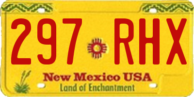 NM license plate 297RHX