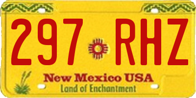 NM license plate 297RHZ