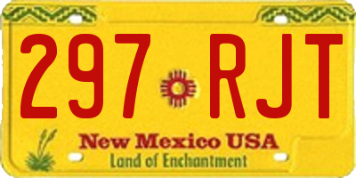 NM license plate 297RJT