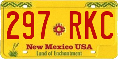 NM license plate 297RKC