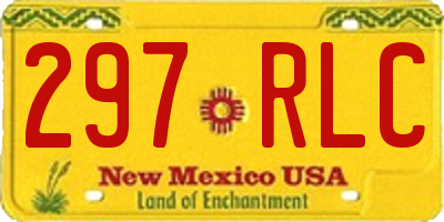 NM license plate 297RLC