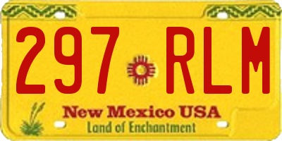 NM license plate 297RLM