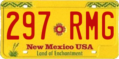 NM license plate 297RMG