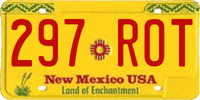 NM license plate 297ROT