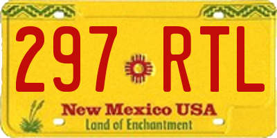 NM license plate 297RTL