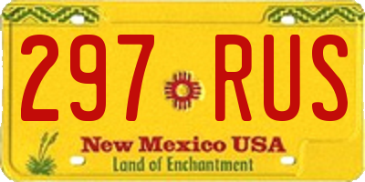 NM license plate 297RUS