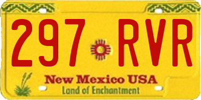 NM license plate 297RVR