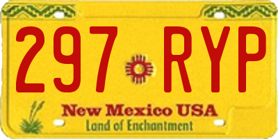 NM license plate 297RYP