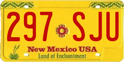 NM license plate 297SJU