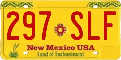 NM license plate 297SLF