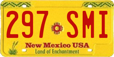 NM license plate 297SMI