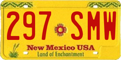 NM license plate 297SMW