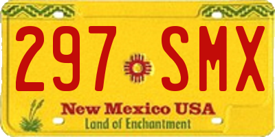 NM license plate 297SMX
