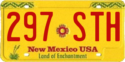 NM license plate 297STH