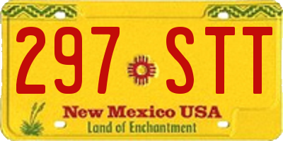 NM license plate 297STT