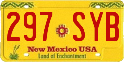 NM license plate 297SYB