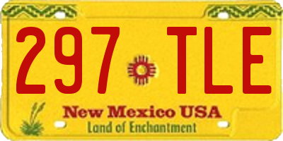 NM license plate 297TLE