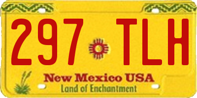 NM license plate 297TLH