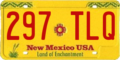 NM license plate 297TLQ