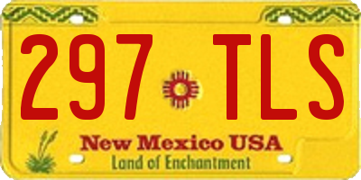 NM license plate 297TLS