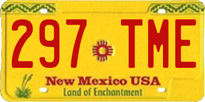 NM license plate 297TME