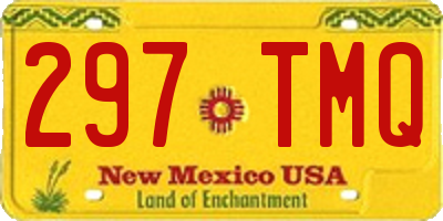 NM license plate 297TMQ