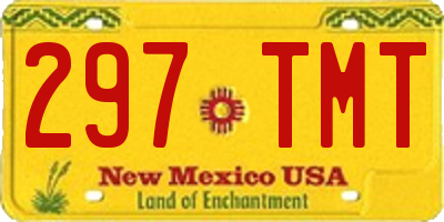 NM license plate 297TMT