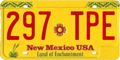 NM license plate 297TPE