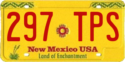 NM license plate 297TPS