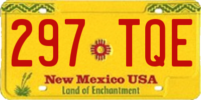 NM license plate 297TQE