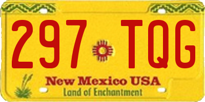 NM license plate 297TQG