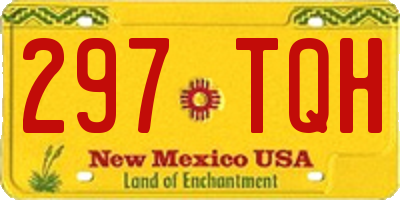 NM license plate 297TQH