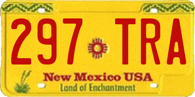 NM license plate 297TRA