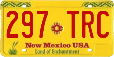 NM license plate 297TRC