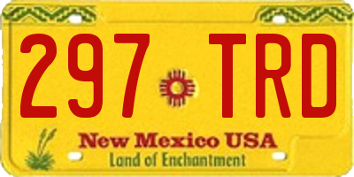 NM license plate 297TRD