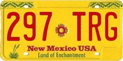 NM license plate 297TRG
