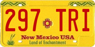 NM license plate 297TRI