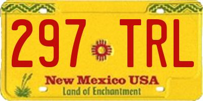 NM license plate 297TRL